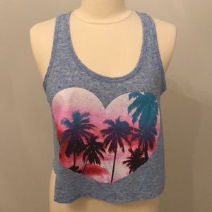 Blue Graphic Tank